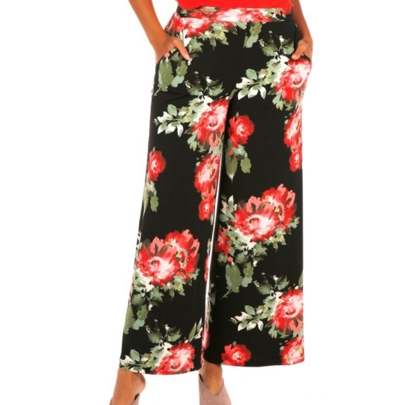 Nwt NINA LEONARD printed palazzo pant - Picture 1 of 4